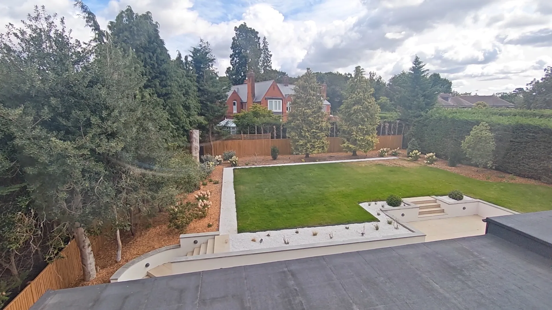 Garden and terrace from the first floor