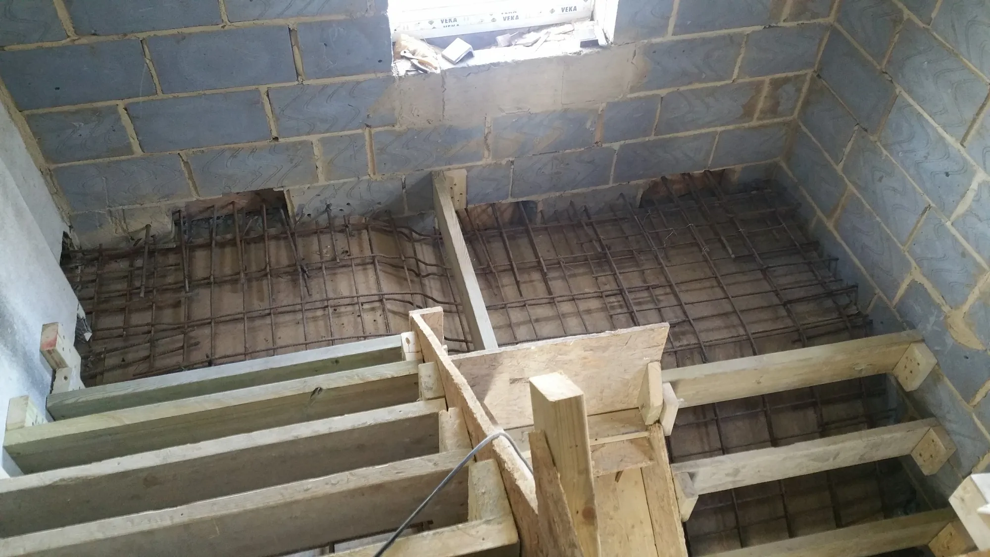 Reinforcement for the new staircase
