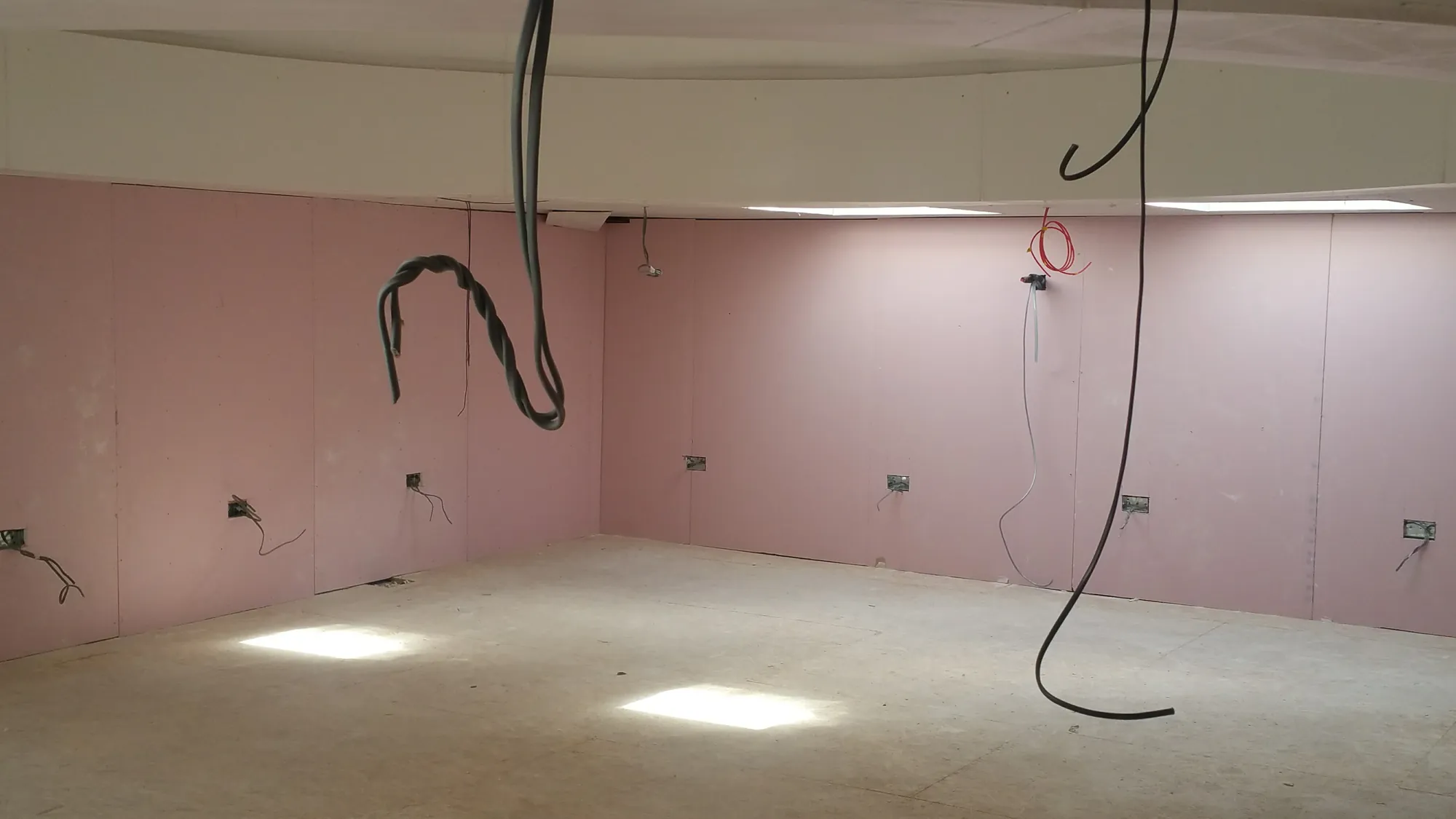Plastered interior ready for decoration