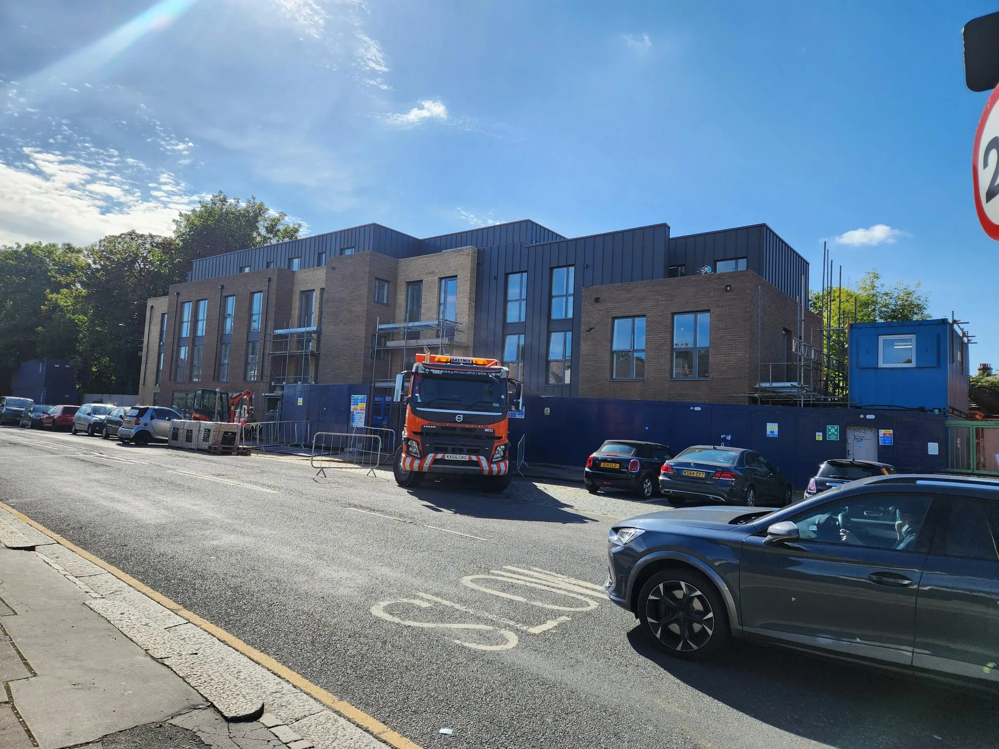The finished building on Norbury Avenue
