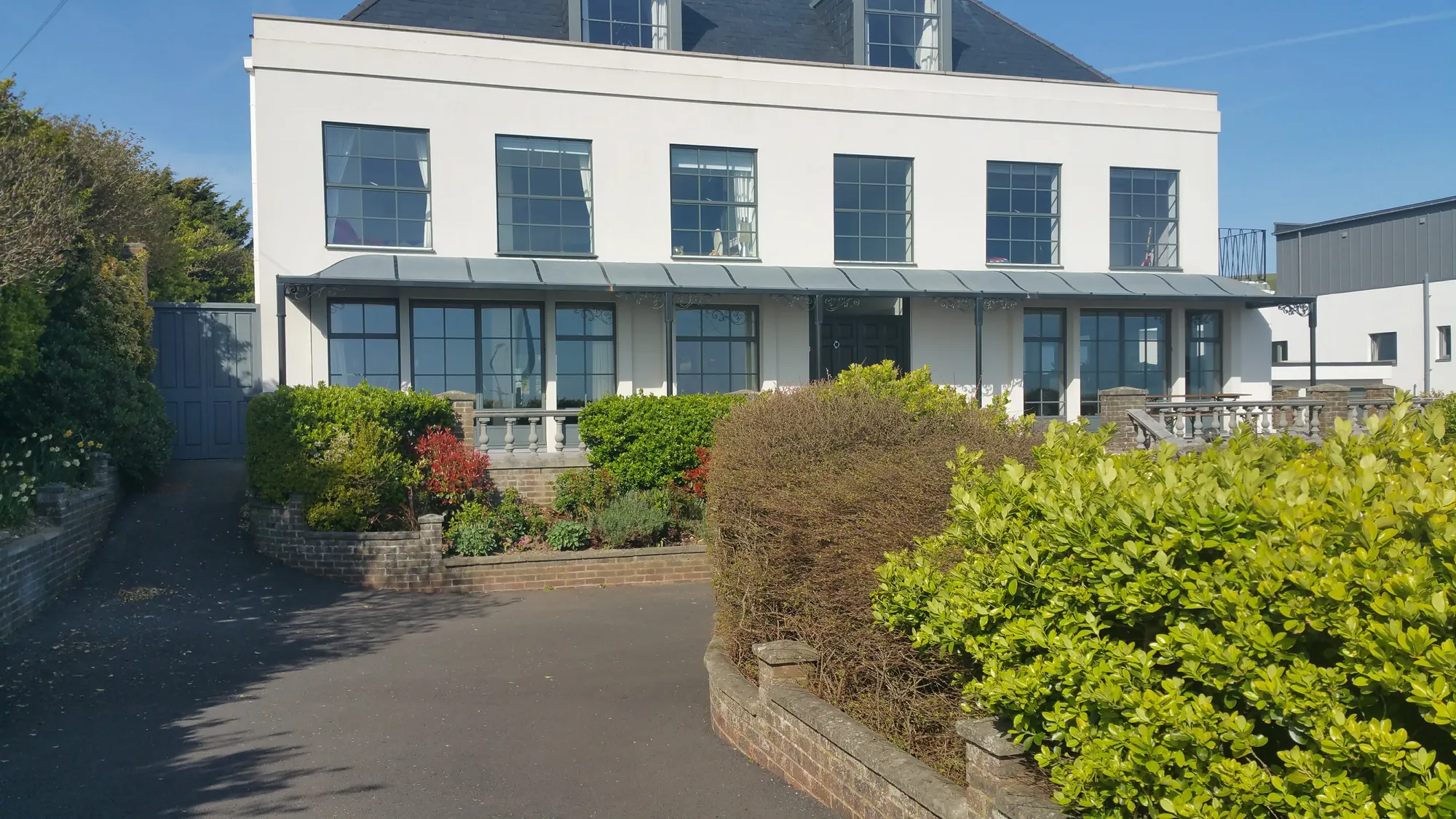 The house from the drive