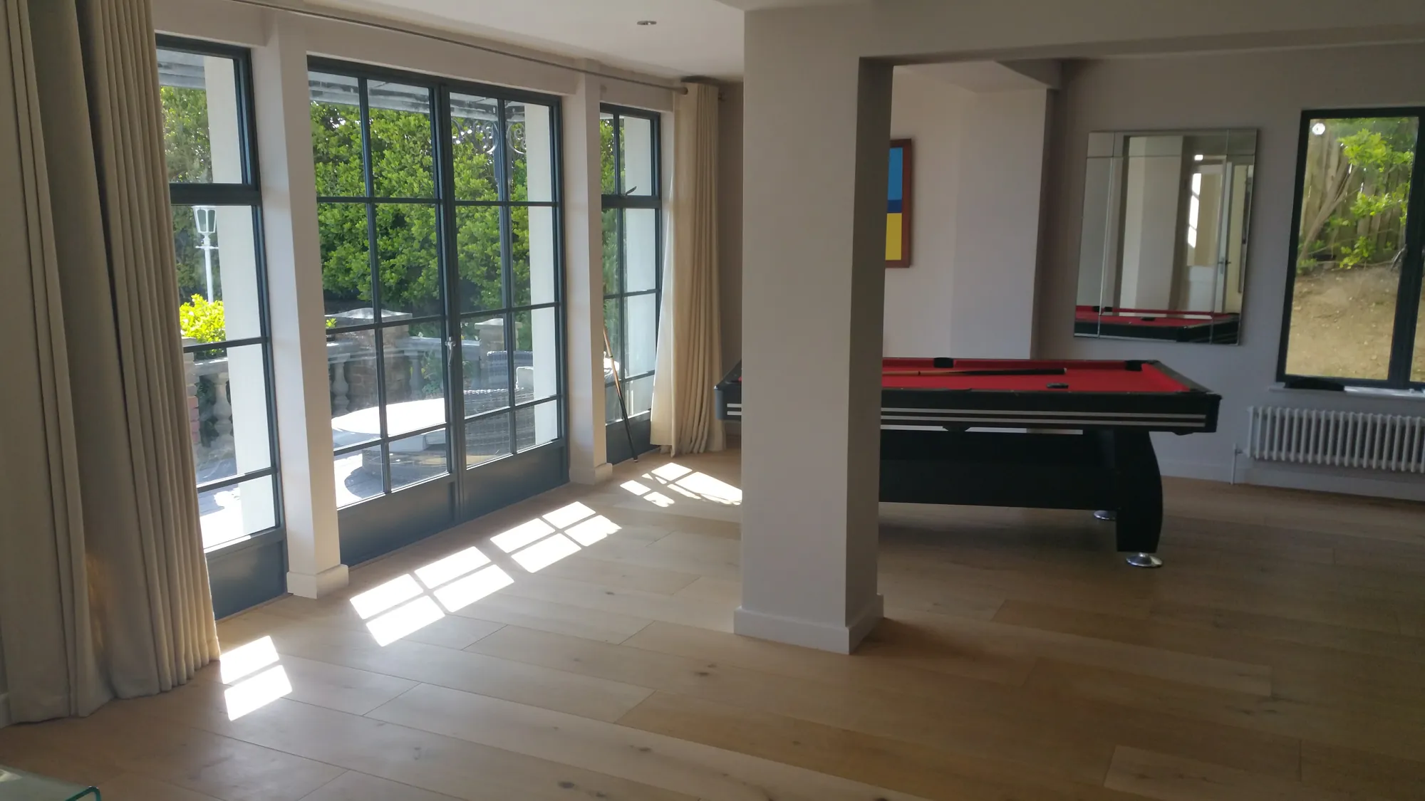 Garden room with doors onto the terrace