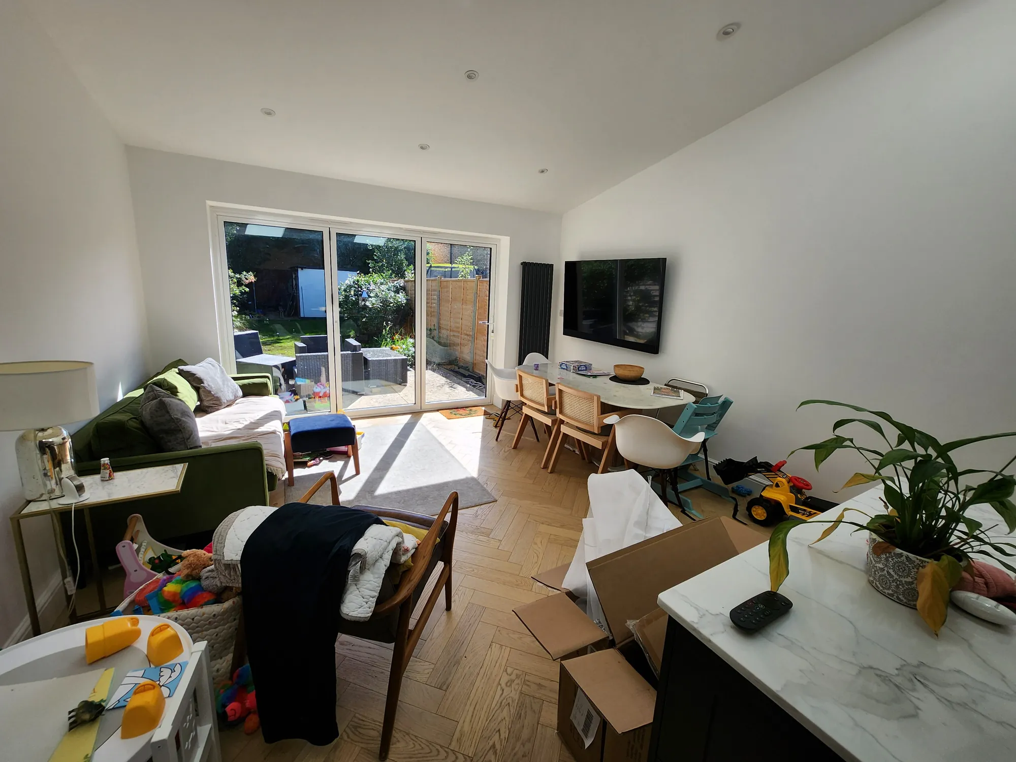 Living space in the rear extension